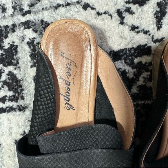 FREE PEOPLE AT EASE BLACK LOAFER MULES Size 41 - Picture 3 of 7